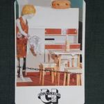 Kártyanaptár, Univerzum bőripari, asztalos üzem, Pécs, konyha bútor, 1981 (2) fotó