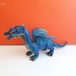 Eredeti Toy Major 2013 Blue Dragon kétfejű kék sárkány fantasy figura !! 40x20cm fotó