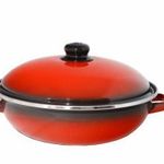 Ema-Lion Wok sütőtál fedővel 28 cm 3, 5 literes zománcozott koral II.o. 516040069 fotó