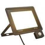 meleg fehér fényű szenzoros LED-reflektor 100 W fotó