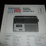 ITT GRAETZ Camping cassette 109 A rádiómagnó szervízinformáció fotó