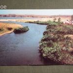 Képeslap, Bulgária, Burgasz, tenger part, strand, kemping látkép, részlet, 1980- fotó