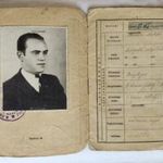 szuper ritka 2VH Horthy fényképes zsoldkönyv zsidó munkaszolgálatos részére 1Ft NMÁ fotó