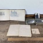 -AV150- Régi I. Vh-s Világháborús Hadifogoly Napló Rajzok Fotóalbum Levelek Cenzúra Dr. Gyuk István fotó