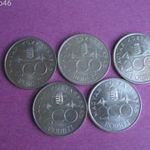 200 Ft. ezüst 1993-as szignós 5 db. egy tételben. fotó