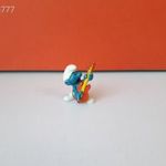 Eredeti Schleich Peyo Hupikék Törpikék gitáros törpe ! 1977-es kiadás ! Schleich 20023 fotó