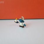 Eredeti Schleich Peyo Hupikék Törpikék gyertyás törpe ! 1979-es kiadás ! Schleich 20060 fotó