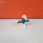Eredeti Schleich Peyo Hupikék Törpikék jégkrémes törpe ! 1978-es kiadás ! Schleich 20053 fotó