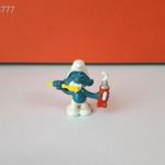 Eredeti Schleich Peyo Hupikék Törpikék fogmosó törpe ! 1979-es kidás ! Schleich 20064 fotó