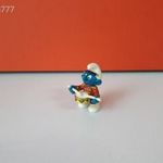 Eredeti Schleich Peyo Hupikék Törpikék dobos törpe ! 2001-es kiadás ! Schleich 20493 fotó