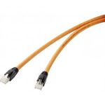 Renkforce RF-4769888 RJ45 Hálózati kábel, patchkábel CAT 8.1 S/FTP 1.00 m Narancs aranyozott érin... fotó