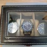 Casio +2 db Q&Q férfi karóra óratartó dobozban fotó