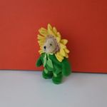 Eredeti GANZ mackó medve plüss 17 cm-es plüssmackó ! Napraforgó JELMEZES maci ! EXTRA fotó