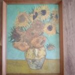 Napraforgók másolat Vincent Van Gogh kb. 60 éves fotó