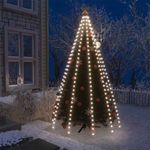 karácsonyfa-fényháló 250 hideg fehér LED-del 250 cm fotó
