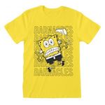 Unisex rövid ujjú póló Spongebob Barnacles Sárga fotó