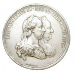 Magyarország, Franz Würth: Mária Terézia és II. József - Erdélyi földművelés bányászat EF+, 66g59mm fotó