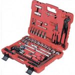 117 részes racsnis szett 1/4 1/2 5/16"-os Professional 4-32mm-ig fotó