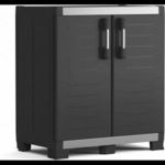 Keter Garage XL-es fekete-ezüst alacsony tárolószekrény 99 cm (241544) fotó
