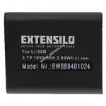 Helyettesítő EXTENSILO akku Olympus TG-1 típus Li-90B, 1050mAh fotó