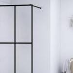 vidaXL homályosított edzett üveg zuhanyfal 118 x 190 cm fotó