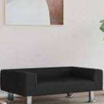 vidaXL fekete bársony kutyaágy 70 x 45 x 26, 5 cm fotó