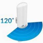 Ubiquiti Access Point WiFi - LAP-120 (airMAX LiteBeam Sector 450Mbps@5GHz; 1Gbps; 16dBi; 24V PoE; 12 fotó