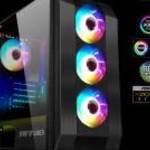 Spirit of Gamer Számítógépház - Rogue VI RGB (fekete, ablakos, 4x12cm ventilátor, alsó táp, ATX, 1x fotó