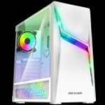 Spirit of Gamer Számítógépház - CLONE 4 White (fekete, ablakos, 2x12cm ventilátor, alsó táp, ATX, 1 fotó