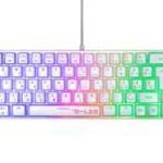 The G-Lab Gamer Billentyűzet - KEYZ HYDROGEN W/HU (RGB LED, TKL, USB, fehér, magyar) - THE G-LAB fotó