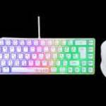 The G-Lab Gaming kit - 2 in 1 COMBO HYDROGEN W/HU (TKL billentyűzet, egér, 6200 DPI, RGB, USB-A, feh fotó