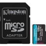 KINGSTON 128GB microSDXC + Adapter fotó