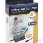 Delight Type-C (USB-C) adapter 90W (55062), DC 5-20V, 1, 8 m - fekete - DELIGHT fotó