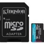 KINGSTON 64GB microSDXC Canvas + Adapter fotó