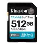 KINGSTON 512GB SDXC Canvas Go Plus Gen4 fotó