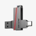 Hikvision HIKSEMI Pendrive - Dual Slim, 32GB, USB3.2 - Type-C, Ezüst fotó