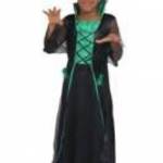 vámpír boszorkány halloween jelmez 9 - 10 év 134 - 140 cm h: 100 cm mb: 72-86 cm fotó