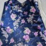 virágmintás selyem hálóing 16 - 44-s h: 88 cm mb: 105 cm BHS fotó