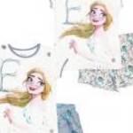 Disney Jégvarázs Elsa Smile gyerek rövid pizsama 4 - 9 év / 104 - 134 cm fotó