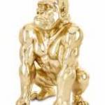 Figura Gorilla Arany 45x26x28cm - ART-POL fotó