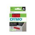 Feliratozógép szalag Dymo D1 S0720570/45017 12mmx7m, ORIGINAL, fekete/piros fotó