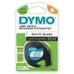 Feliratozógép szalag Dymo Letratag S0721660/59422 12mmx4m ORIGINAL fehér fotó