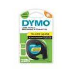Feliratozógép szalag Dymo Letratag S0721620/59423 12mmx4m, ORIGINAL sárga fotó