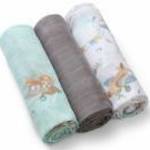 BabyOno textilpelenka színes 3db bambusz szürke 397/10 fotó