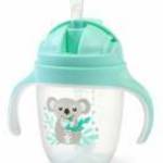 BabyOno itatópohár szívószállal füllel 240ml menta 1464/03 fotó