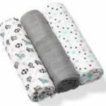 BabyOno textilpelenka színes 3db bambusz 397/02 szürke fotó