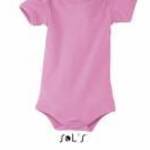Gyerek SOL'S SO00583 Sol'S Bambino - Baby Bodysuit -6/12M, Orchid Pink fotó