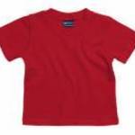 Bébi rövid ujjú póló BabyBugz Baby T-Shirt 0-3, Piros fotó