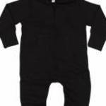 Bébi hosszú ujjú rugdalózó BabyBugz Baby All-in-One 12-18, Fekete fotó