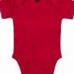 Bébi rövid ujjú kezeslábas BabyBugz Baby Bodysuit 12-18, Piros fotó
